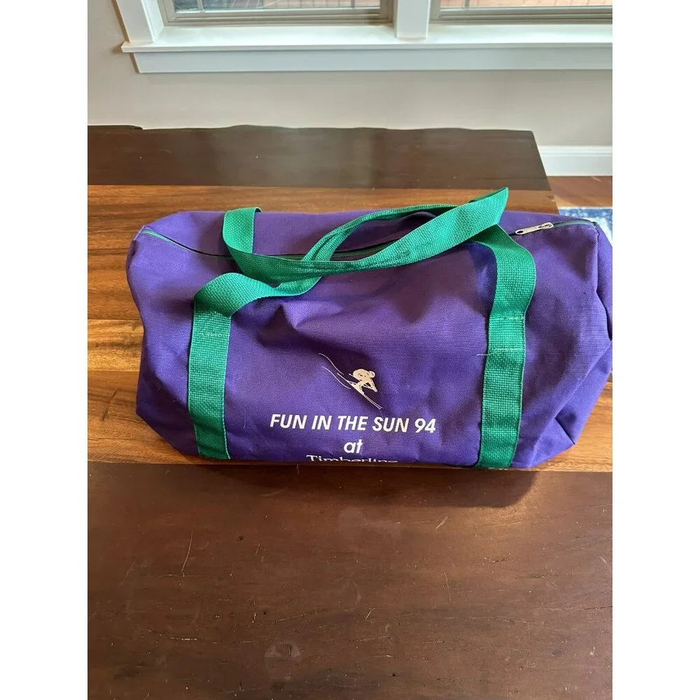 Vintage Y2K 94 Timberline Oregon Ski Duffel Bag Purple
